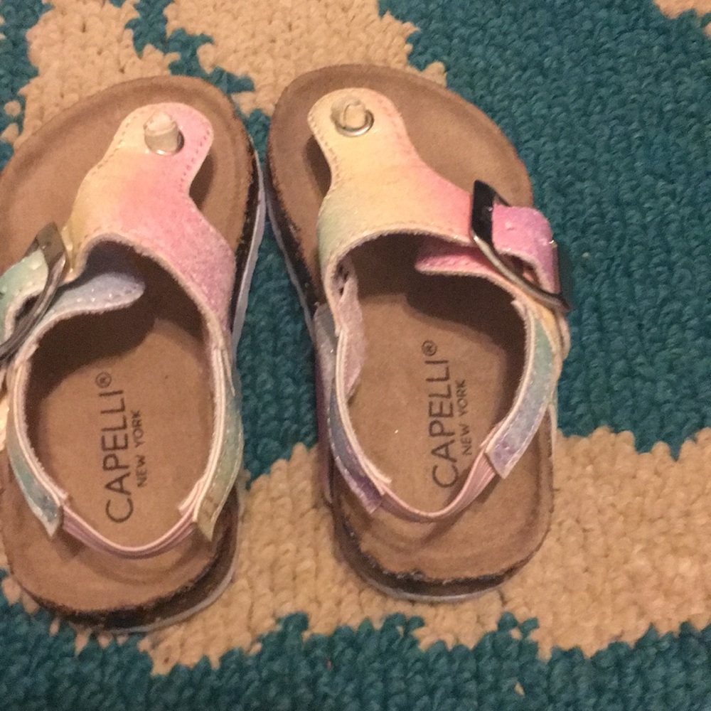 Multicolored  Capelli baby sandals
